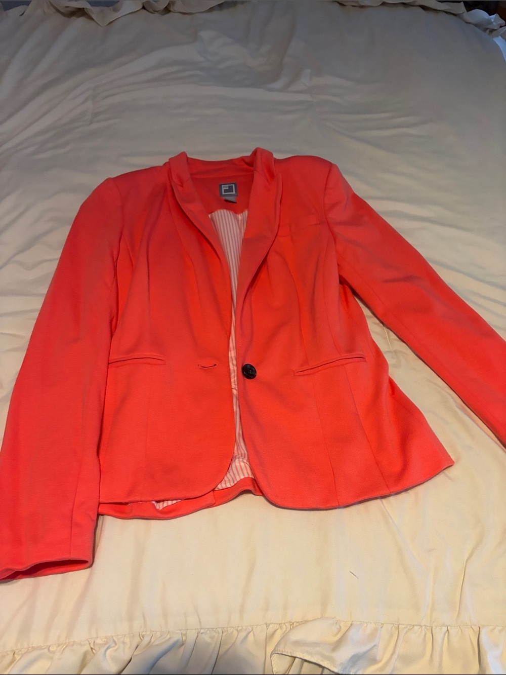 jcpenney Coral Single-Button Tailored Blazer